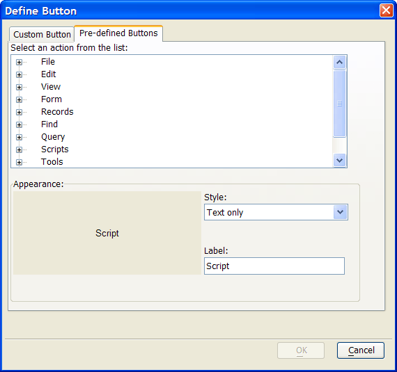 Pre Defined Actions 3